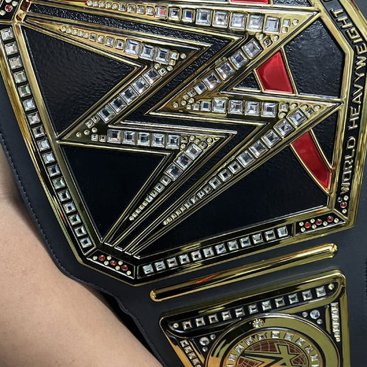 WWE World Heavyweight Championship Replica Title Belt Black Adult Size