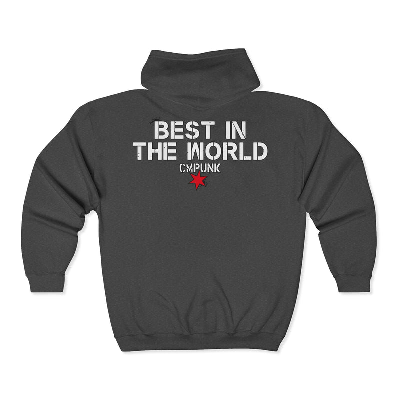 Load image into Gallery viewer, In CM Punk Seal We Trust Grey Zipper Hoody
