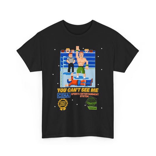 John Cena 8 bit Retro Nostalgic Wrestling T-shirt