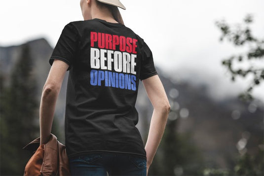 Austin Theory Purpose Before Opinions Mens T-shirt