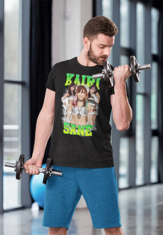 Kairi Sane Green Name Black T-shirt