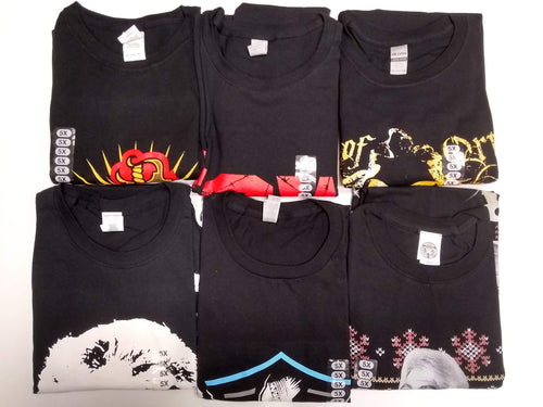 Lot of 6 Men Size 5XL WWE Authentic T-shirts | Cena Orton Undertaker The Rock (5XL)