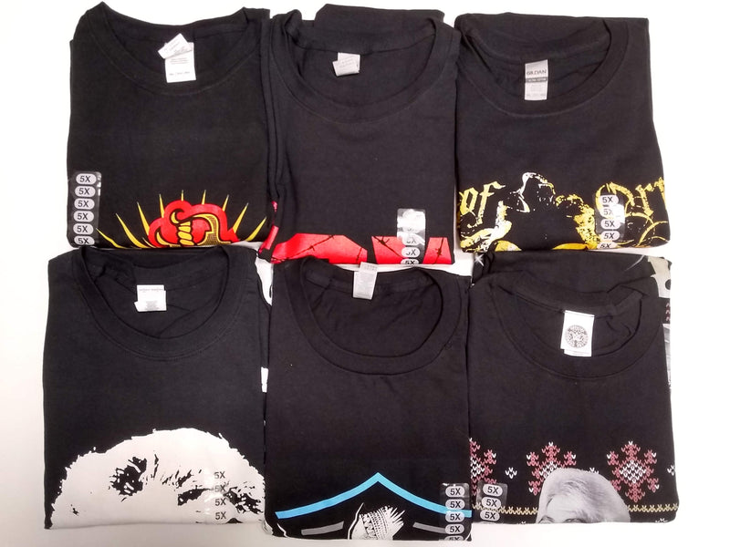 Load image into Gallery viewer, Lot of 6 Men Size 5XL WWE Authentic T-shirts | Cena Orton Undertaker The Rock (5XL)
