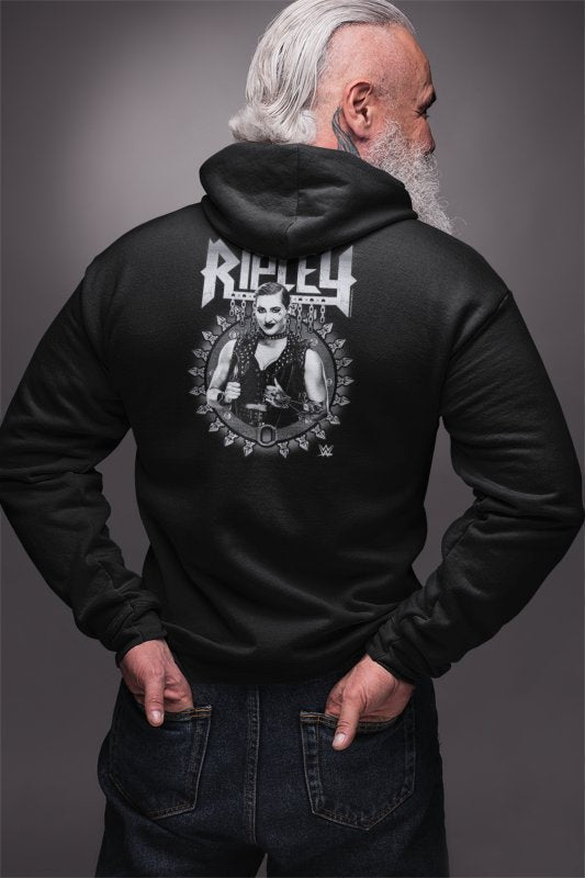 Load image into Gallery viewer, Rhea Bloody Ripley Black Zipper Hoody
