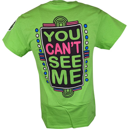John Cena Mens Lime Green Neon Costume Hat T-shirt Wristbands