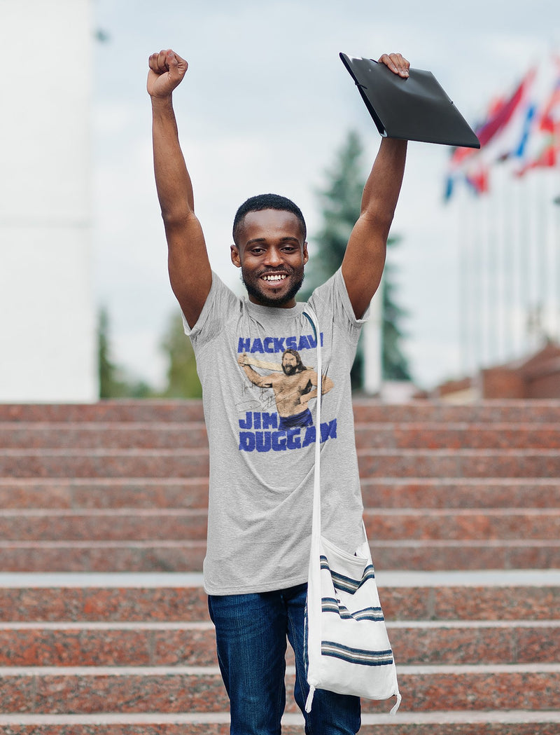 Load image into Gallery viewer, Hacksaw Jim Duggan Signature Grey T-shirt
