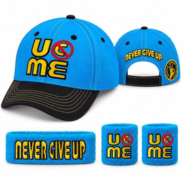 John Cena Blue Throwback U Can't See Me Baseball Hat Headband