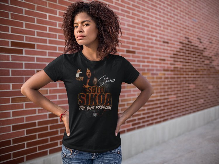 Load image into Gallery viewer, Solo Sikoa Signature Black T-shirt
