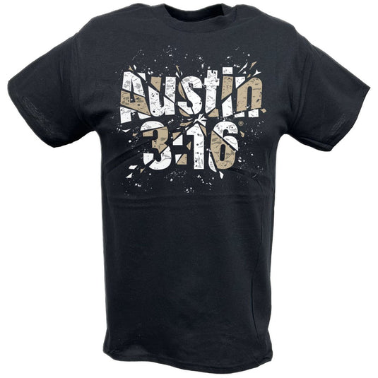 Stone Cold Steve Austin 316 Shattered Black T-shirt