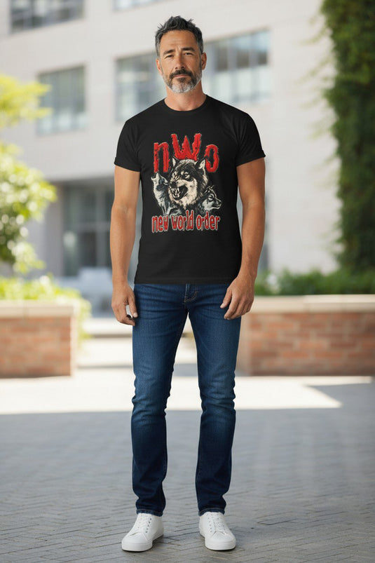 nWo New World Order Wolfpac Trio T-shirt