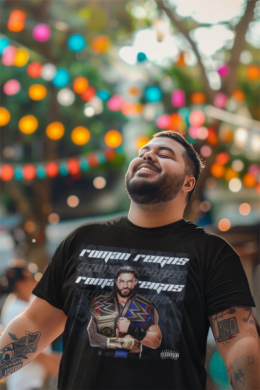 Roman Reigns Belts Repeat T-shirt