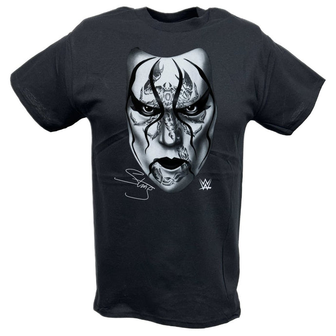 Sting Black Scorpion Face Mens T-shirt