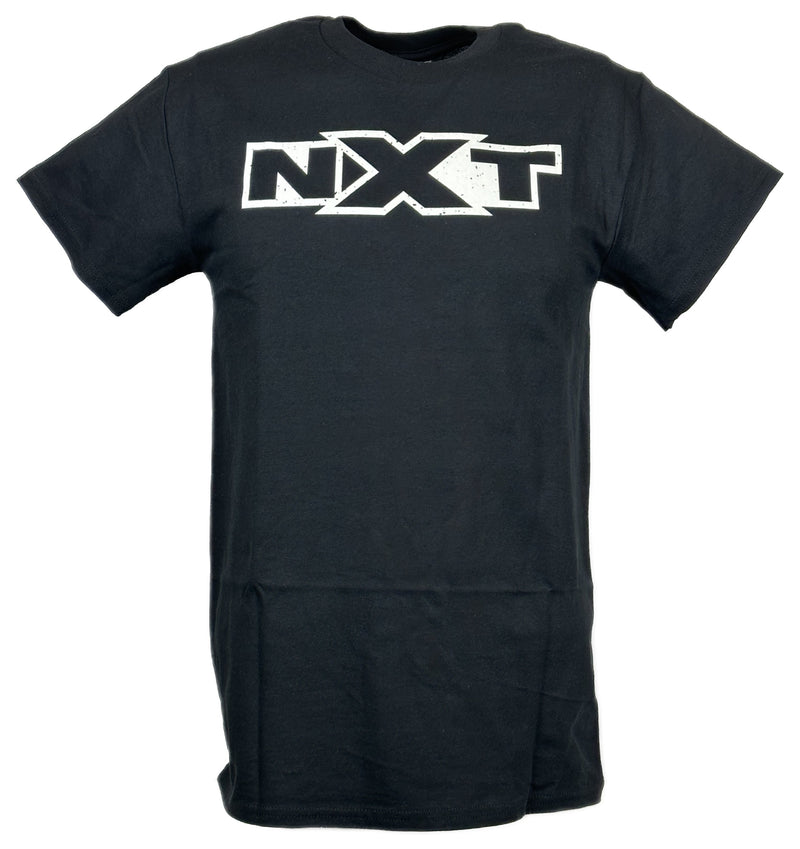 Load image into Gallery viewer, NXT Grey Logo WWE Mens Black T-shirt
