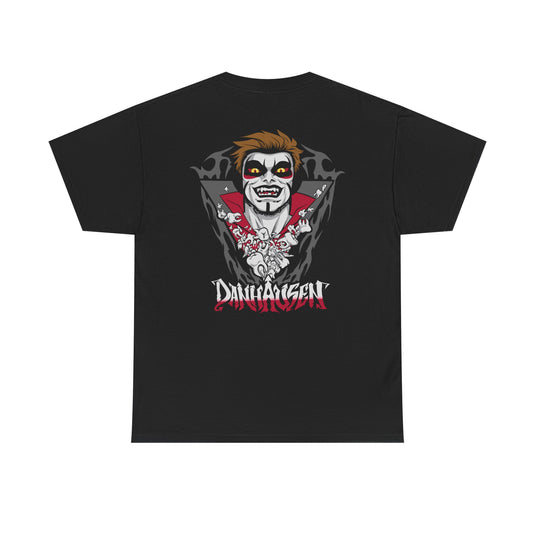 DANHAUSEN Vampire Dracula Cape Cursed Teeth Wrestling T-shirt-S