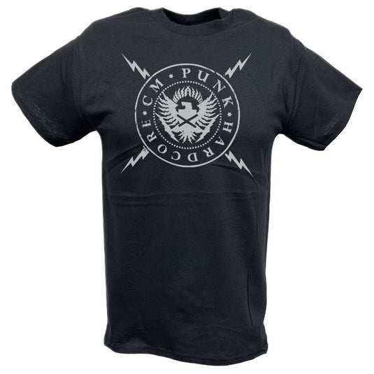 CM PUNK Seal of Hardcore Mens Black T-shirt