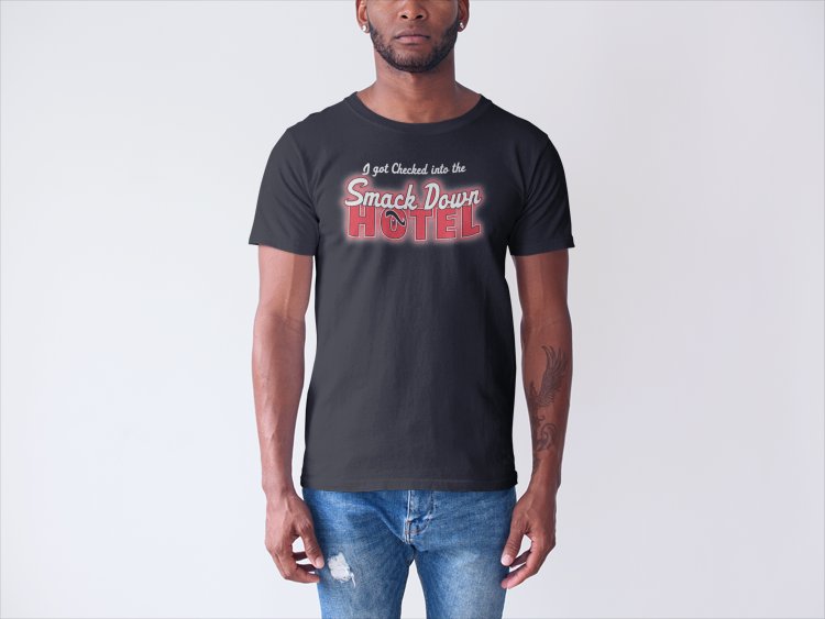 Load image into Gallery viewer, The Rock Smackdown Hotel Mens T-shirt
