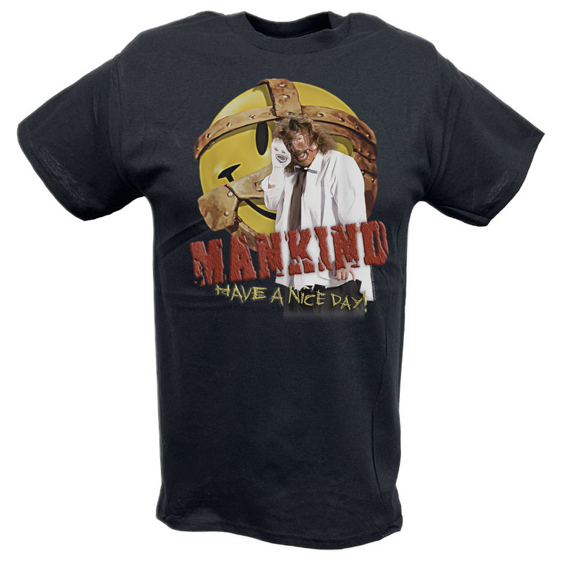 Load image into Gallery viewer, Mankind Have A Nice Day Mr Socko T-shirt
