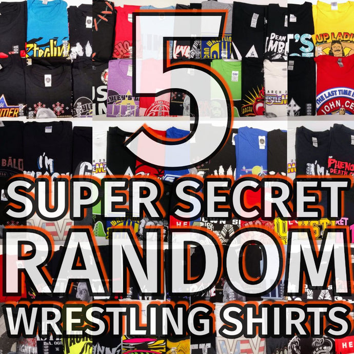 5 Random Wrestling T-Shirts New