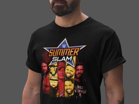 Summerslam John Cena Daniel Bryan Bray Wyatt Usos WWE T-shirt