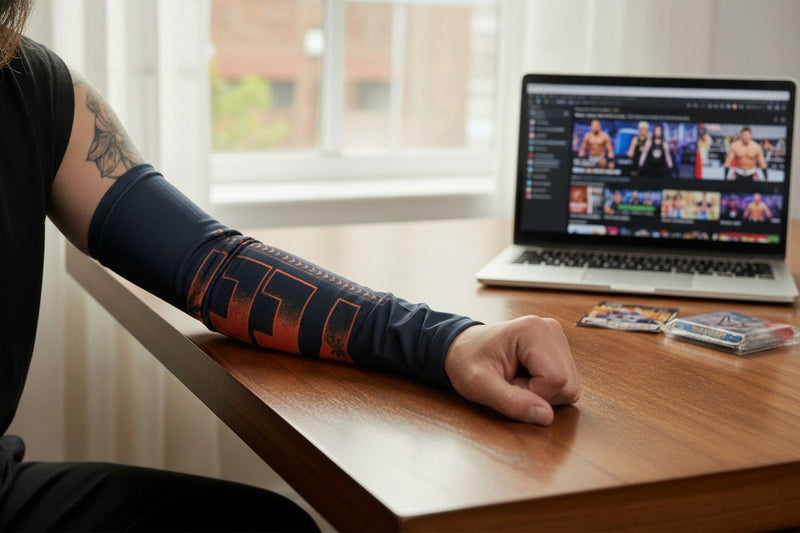 Load image into Gallery viewer, WWE Authentic Jey Uso Arm Sleeves Set NWT
