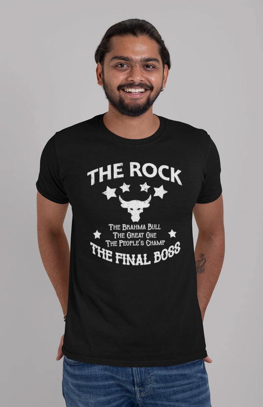 The Rock Brahma Bull Great One Peoples Champ Final Boss T-shirt