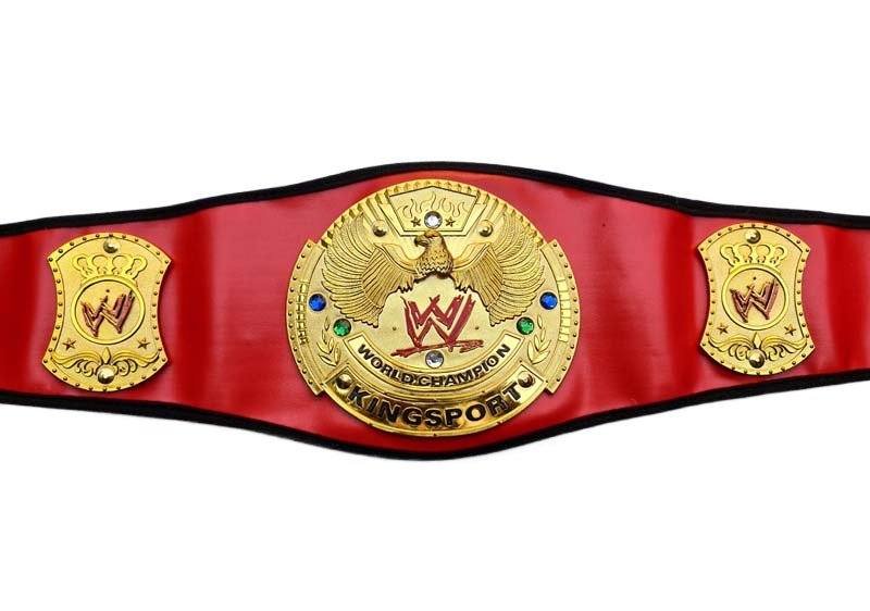 Load image into Gallery viewer, WWE World Champion Pro Wrestling Red Costume Belt
