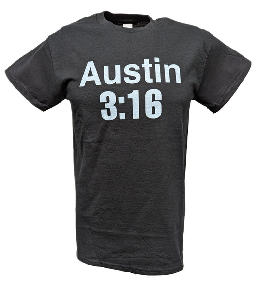 Stone Cold Steve Austin 3:16 Hard Way Mens Black WWF T-shirt