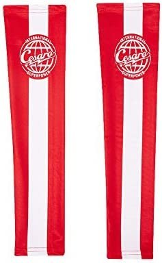 Cesaro The Professional Red Arm Sleeves Set of 2 WWE Authentic
