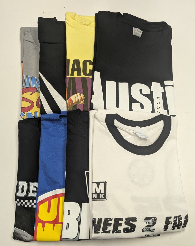 Load image into Gallery viewer, 8 Men Size XXL WWE T-shirts | Cena Orton Undertaker The Rock Lot 1
