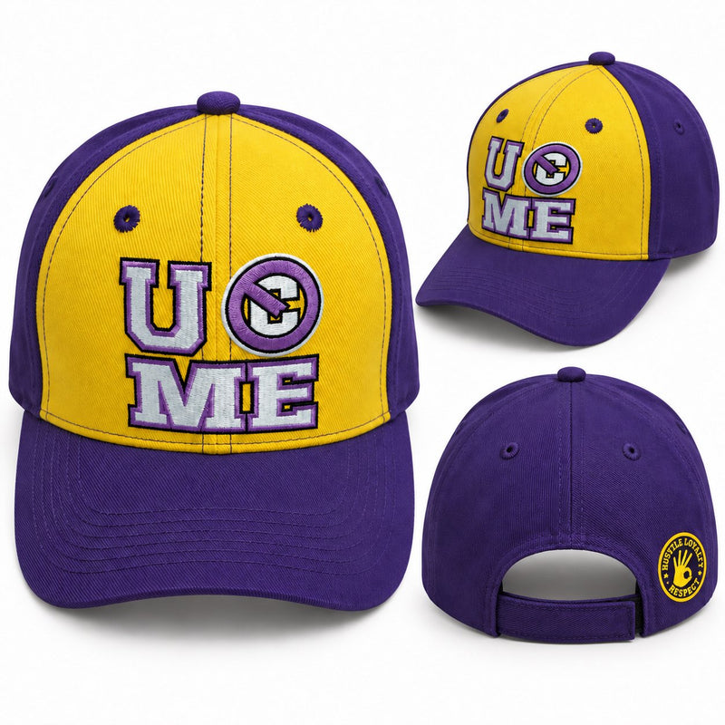 Load image into Gallery viewer, John Cena Purple Cenation U Can't See Me Baseball Hat Headband Wristband Set
