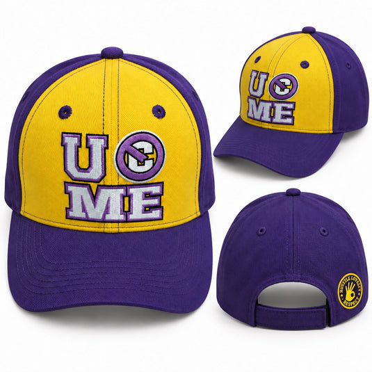 John Cena Purple Cenation U Can't See Me Baseball Hat Headband Wristband Set