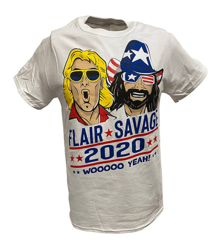 Vote Election 2020 Macho Man Randy Savage Ric Flair Woooo Yeah Mens T-shirt