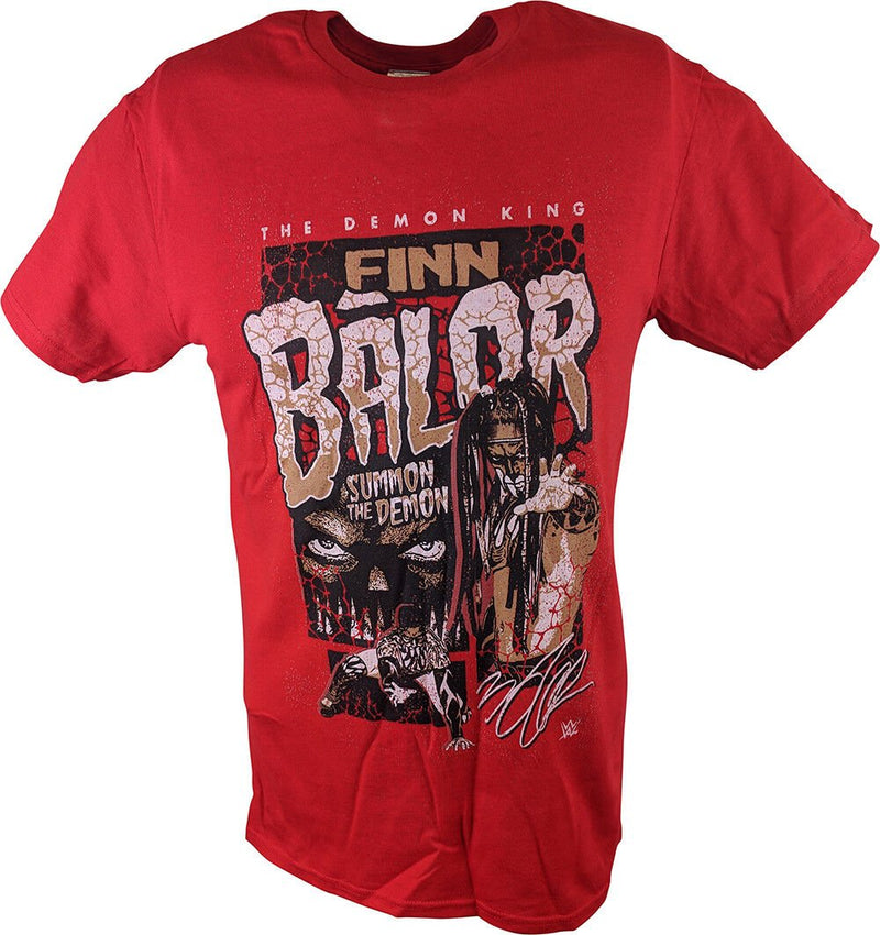 Load image into Gallery viewer, Finn Balor Summon The Demon King WWE Mens Red T-shirt
