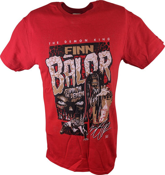 Finn Balor Summon The Demon King WWE Mens Red T-shirt