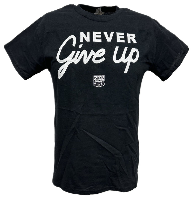 Load image into Gallery viewer, John Cena Never Give Up White Logo T-shirt
