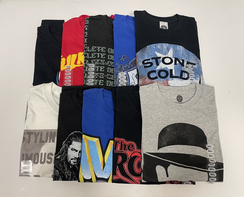 Load image into Gallery viewer, Lot of 10 Men Size Small T-shirts | Cena Orton Undertaker The Rock (S)
