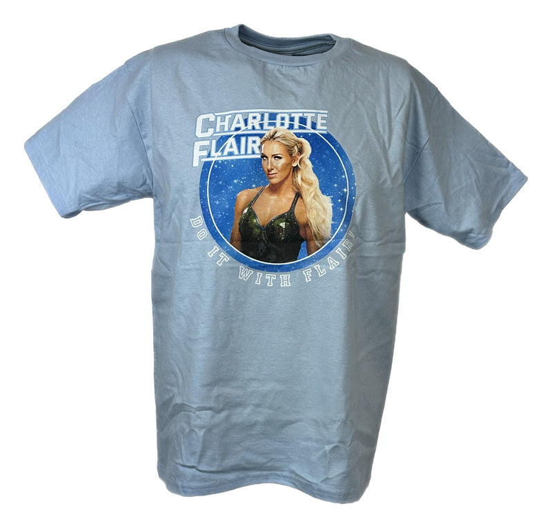 Load image into Gallery viewer, Charlotte Do It With Flair WWE Youth Kids Blue T-shirt
