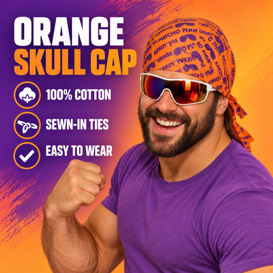 Bandana Skull Cap Doo Rag for Macho Man Randy Savage Costume