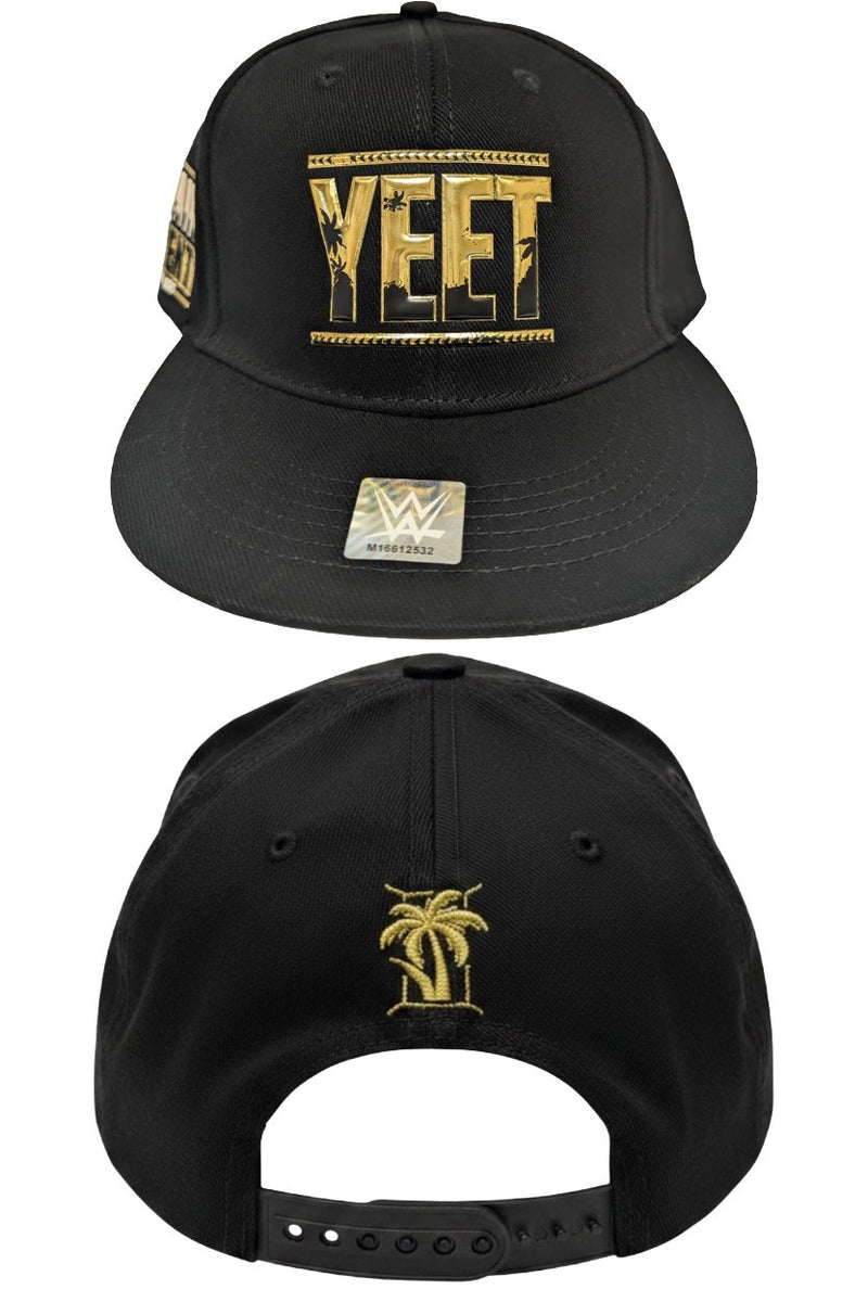 Load image into Gallery viewer, WWE Men's Black Jey Uso Yeet Snapback Hat Officially licensed
