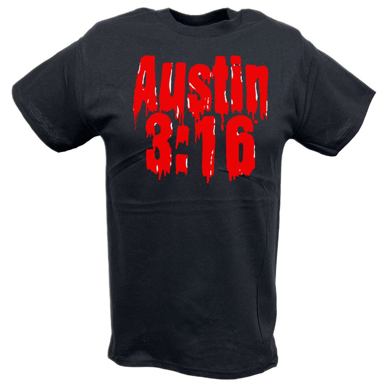Load image into Gallery viewer, Blood from a Stone Cold Steve Austin Bloody Face Mens Black T-shirt
