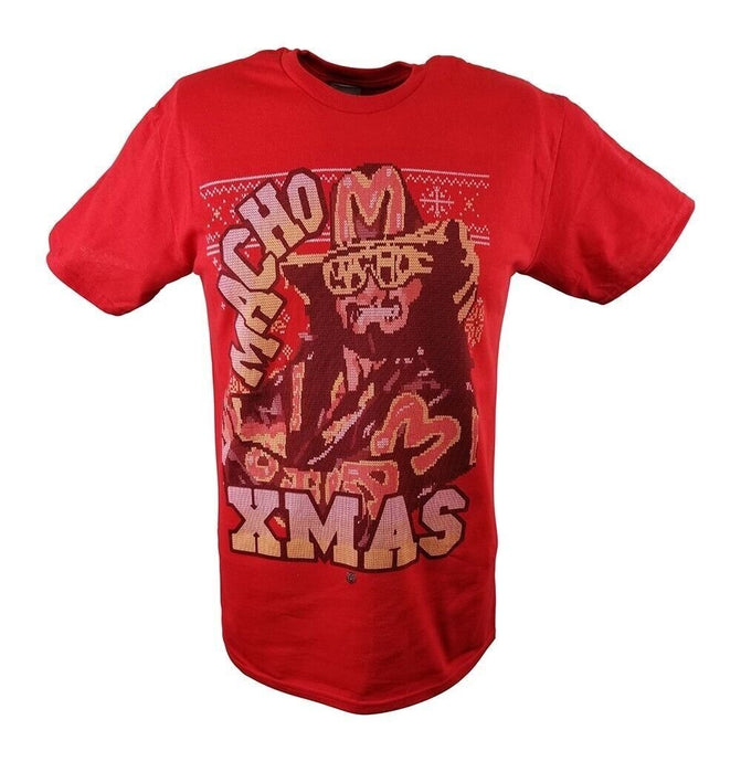 Macho Man Randy Savage Xmas Christmas Mens Red T-shirt