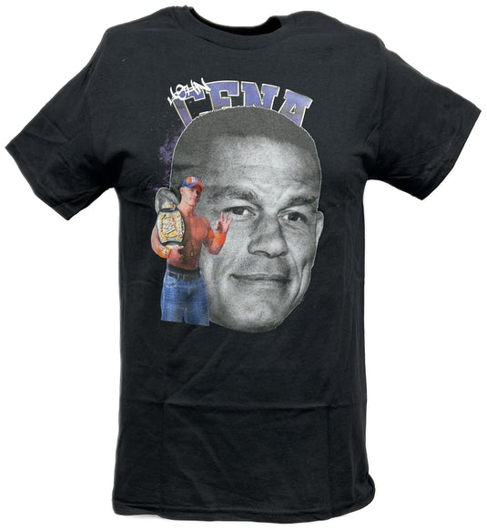 John Cena Big Head Mens Black T-shirt WWE