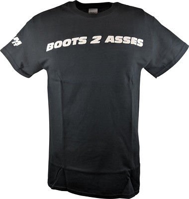 The Rock 24-7-365 Team Bring It Boots to Asses Mens Black T-shirt