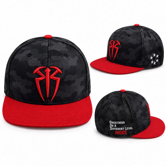 Black and Red Roman Reigns G.O.D. Mode Men's Adjustable Hat
