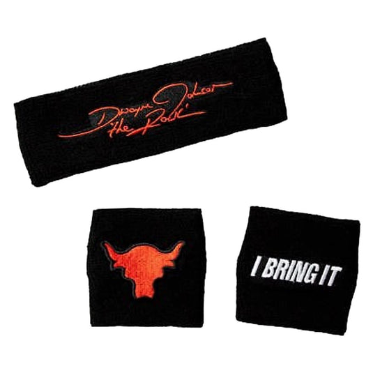 The Rock I BRING IT Baseball Cap Hat Headband Wristband Costume