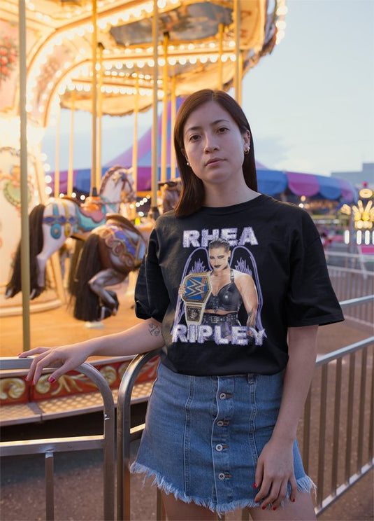 Rhea Ripley Wings Championship Belt T-shirt