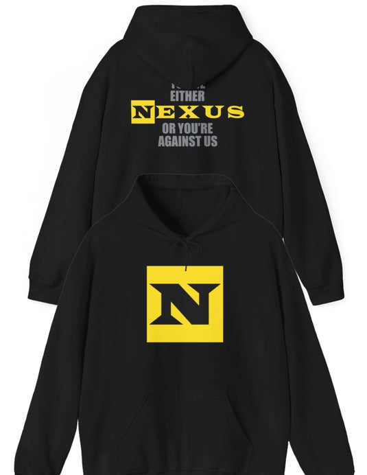 Nexus or Against Us Mens Black Hoody CM Punk Wade Barrett Daniel Bryan