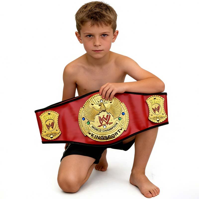Load image into Gallery viewer, WWE World Champion Pro Wrestling Red Costume Belt
