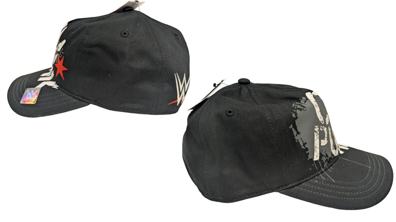 Load image into Gallery viewer, CM Punk Oversized Logo Snapback Hat Black NWT Officially Licensed
