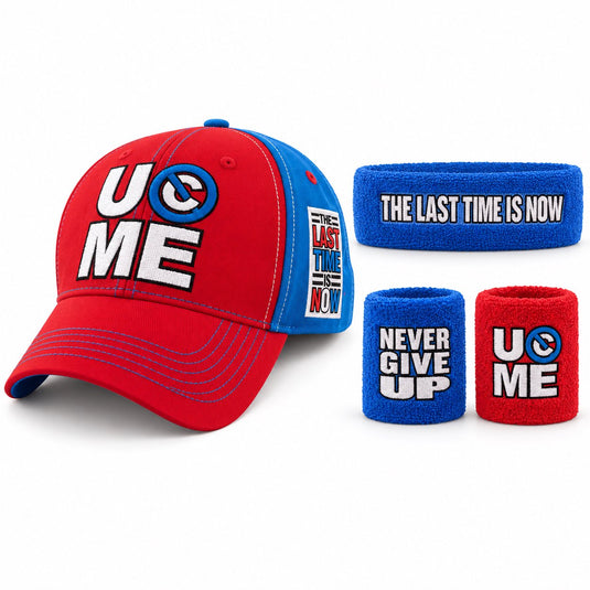 John Cena Last Time Is Now Farewell Tour Baseball Hat Wristband Combo